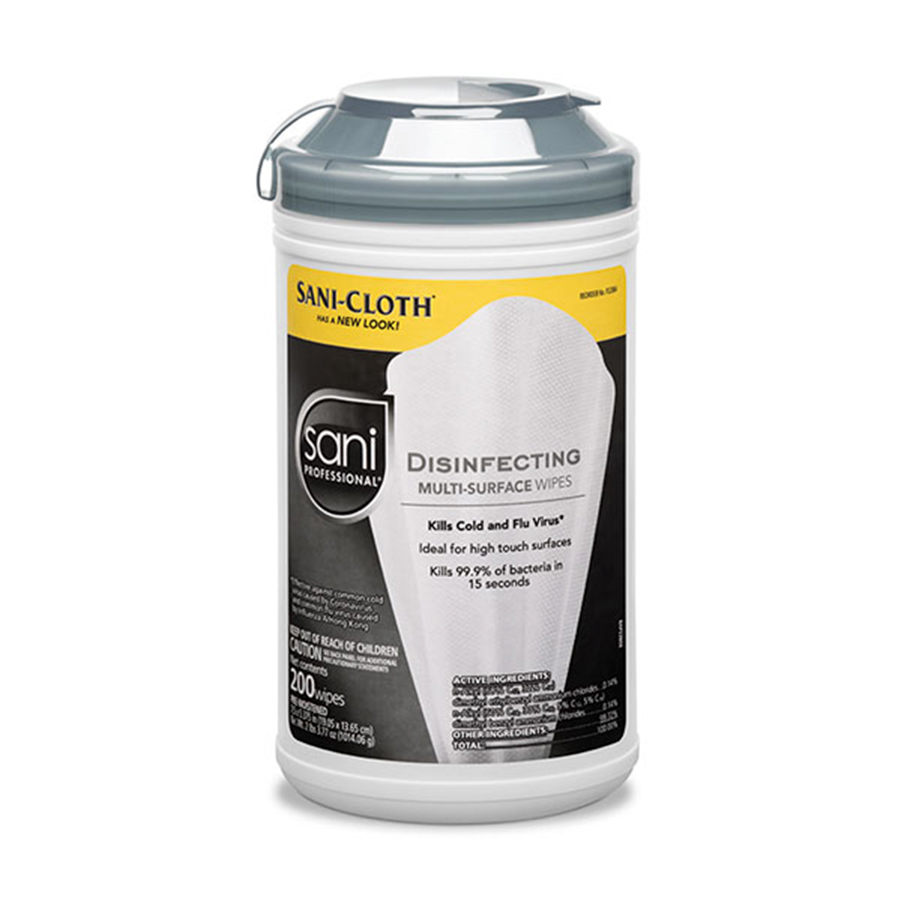 Sani-Cloth Disinfecting Wipes, 200/Pack. 6 Per Case