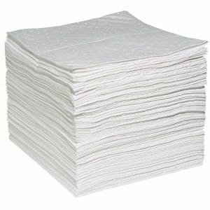 Spilltech Oil-Only Commander™ Pads, 19" L x 15" W ,Units/Pkg 100, Heavy Weight, White