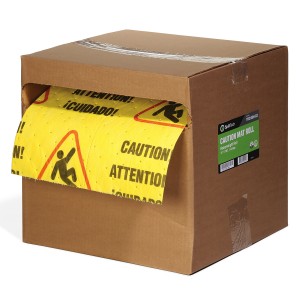 Spilltech Caution Mat Roll, 150' L x 15" W ,Units/Pkg 1, Heavy Weight