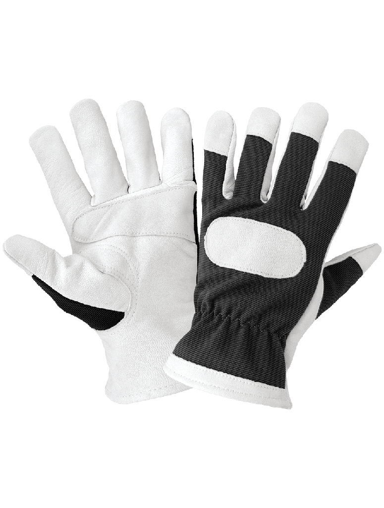 Hot Rod Gloves Premium-Grade Grain Goatskin Leather Palm Mechanics Style Gloves