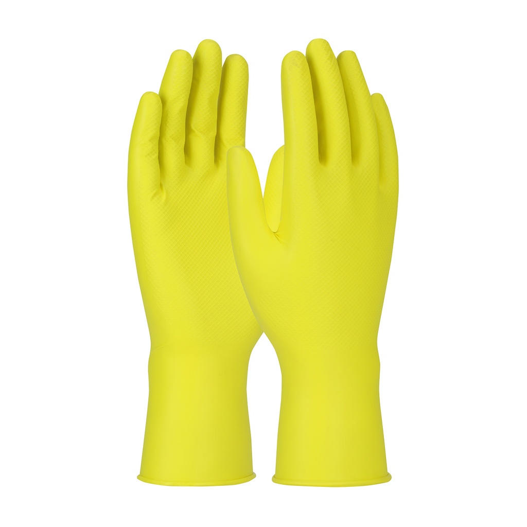 [A-67-306] 6 Mil Grippaz™ Jan San Nitrile Glove with Textured Fish Scale Grip