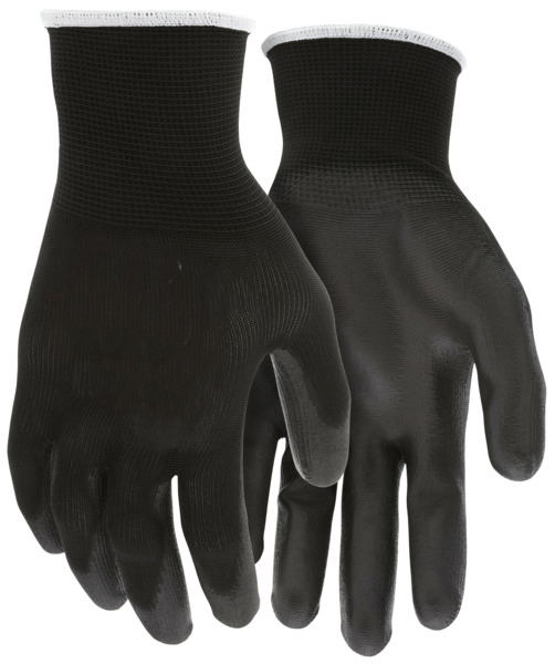 [A-6801BK] Black Polyurethane Coated Synthetic Knit Glove, 13 Gauge