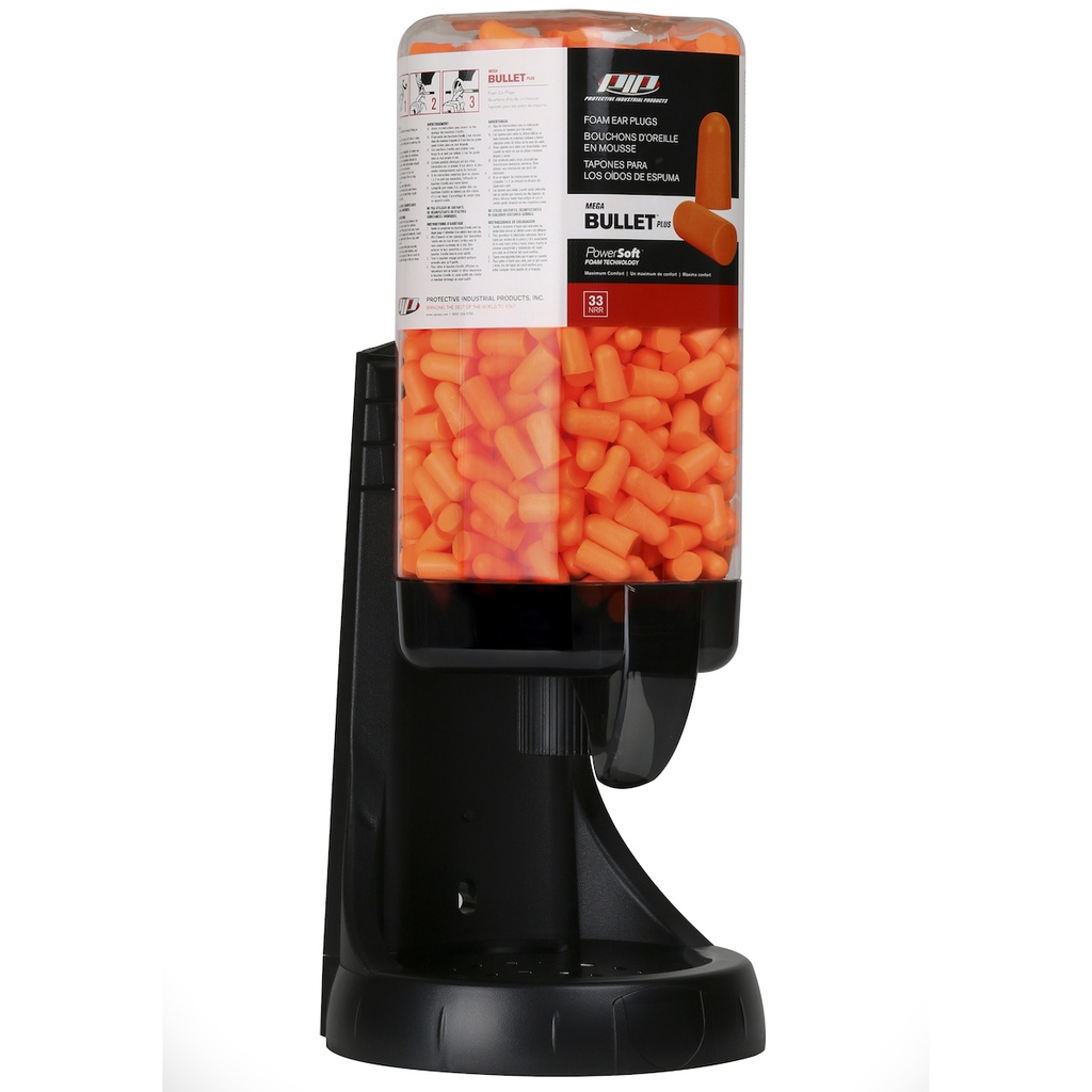 PIP® Prefilled Mega Bullet™ Plus Ear Plug Dispenser, 500/Pack