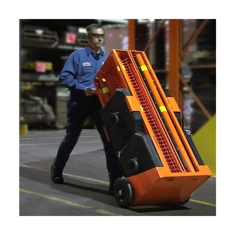 Portable Safety Zone Retractable Orange Fencing 100' ft.