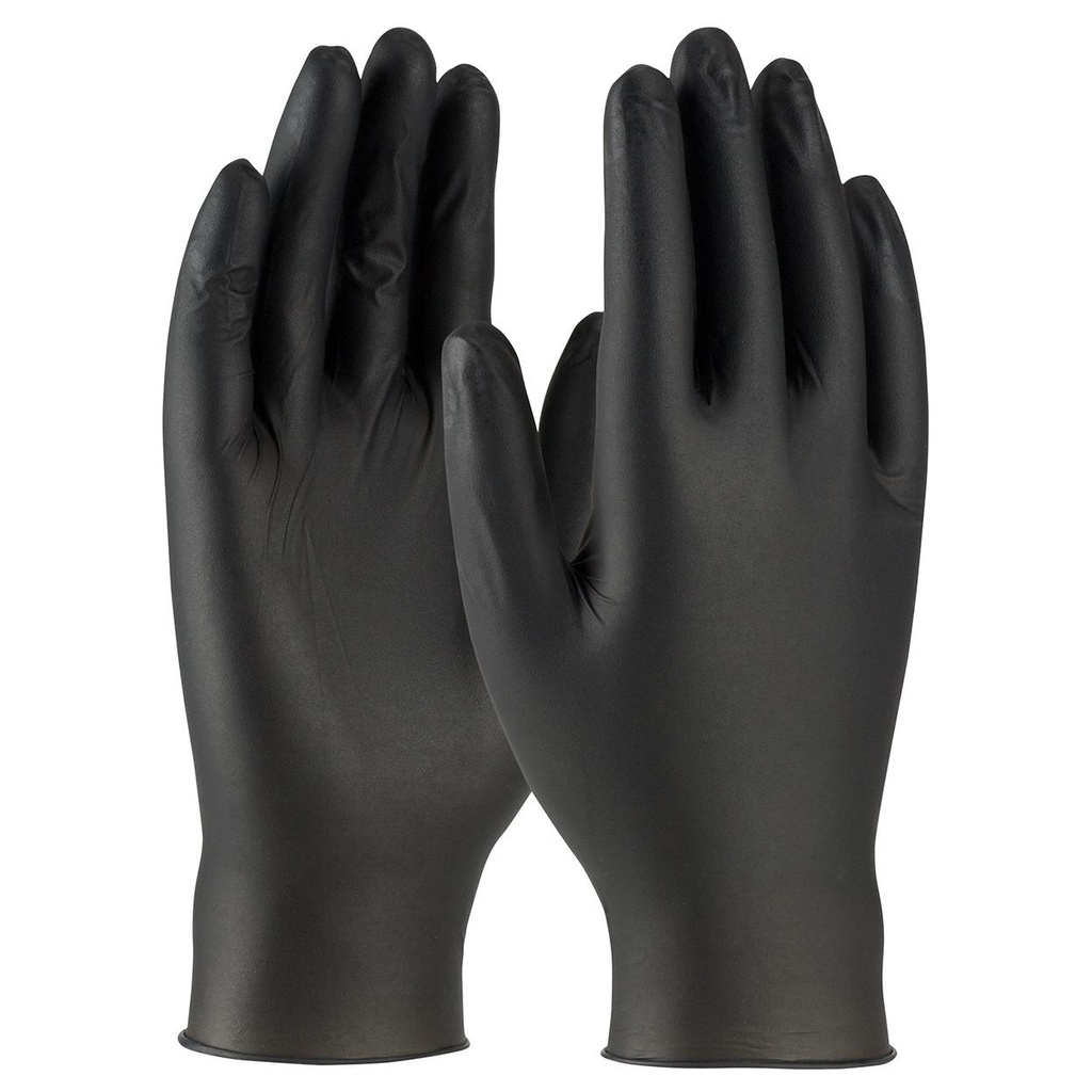 5 Mil Black Powder Free Disposable Nitrile Gloves, 100 Gloves/Box