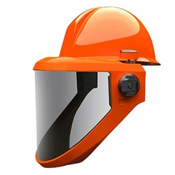Front Brim Hard Hat w/10 Cal Faceshield