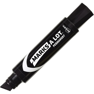 Avery Marks-A-Lot Permanent Markers, Black, Dozen