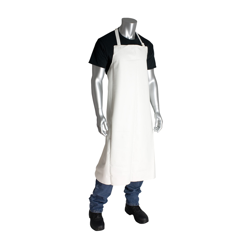 Vinyl Heavy Duty Apron, 20 Mil, 35"X45", White
