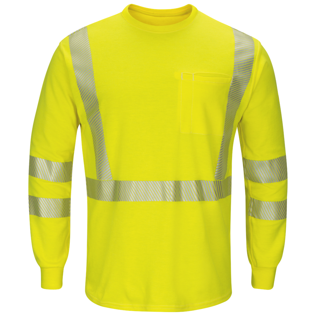 [UF-SMK8] Bulwark®  iQ Series® Men's Lightweight FR Hi-Vis Shirt