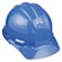 Hard Hat, Bullard, Kentucky Blue, 4-Point Ratchet Suspension
