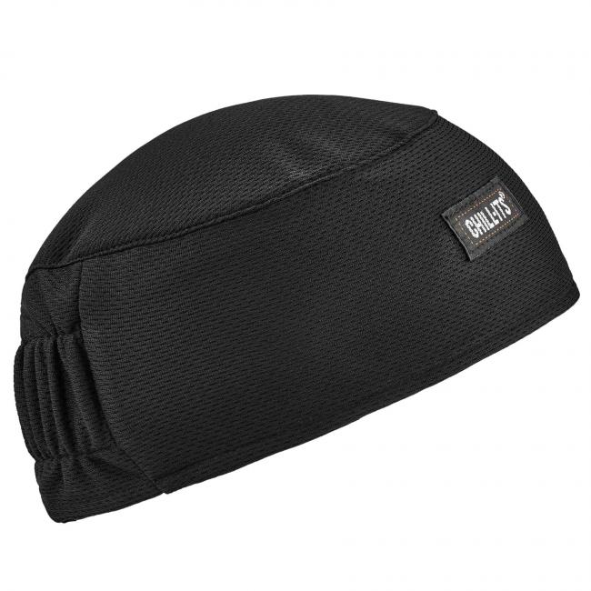 Chill-Its 6630 High-Performance Skull Cap - Terry Cloth Sweatband, Black