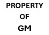 Printing - Property of GM