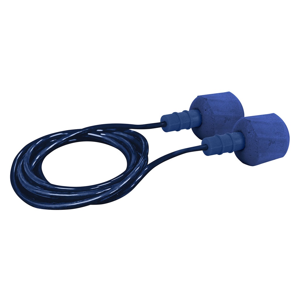 Metal Detectable Polyurethane Foam Corded Ear Plugs - 30 NRR
