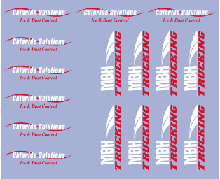 Printing - MBH-Left Chest or Sleeve, White/Red