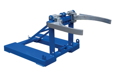 Steel Fork Mounted Drum Handler. 1,100 lb Capacity