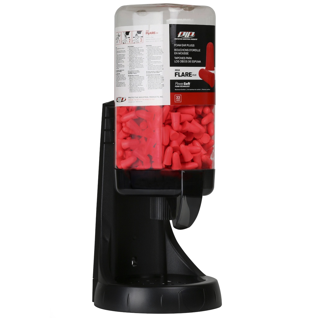 Prefilled Mega Flare™ Plus Ear Plug Dispenser NRR 33