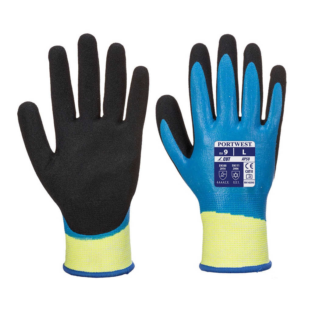 Aqua Cut Pro Glove, Fully Coated ANSI A4 Cut Resistance
