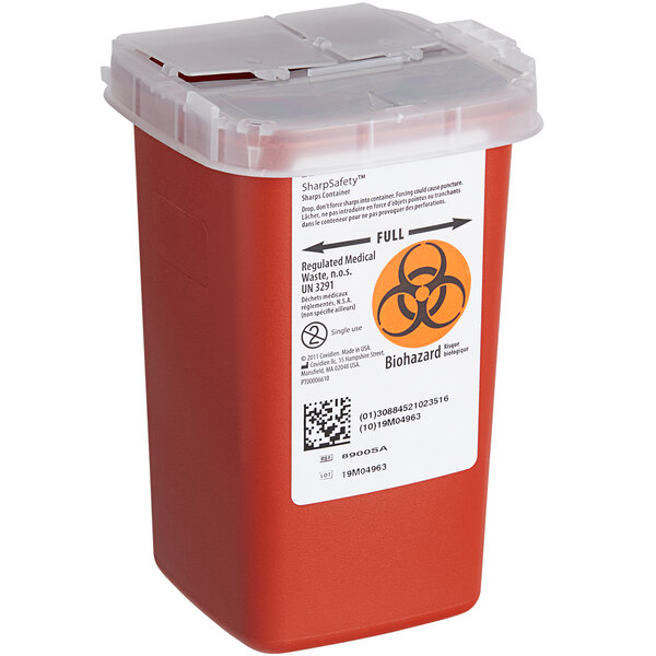 Sharps Container 1 Quart Plastic
