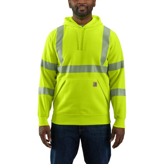 [UF-104987] Carhartt® High-Visibility Loose Fit Midweight Hooded Class 3 Sweatshirt