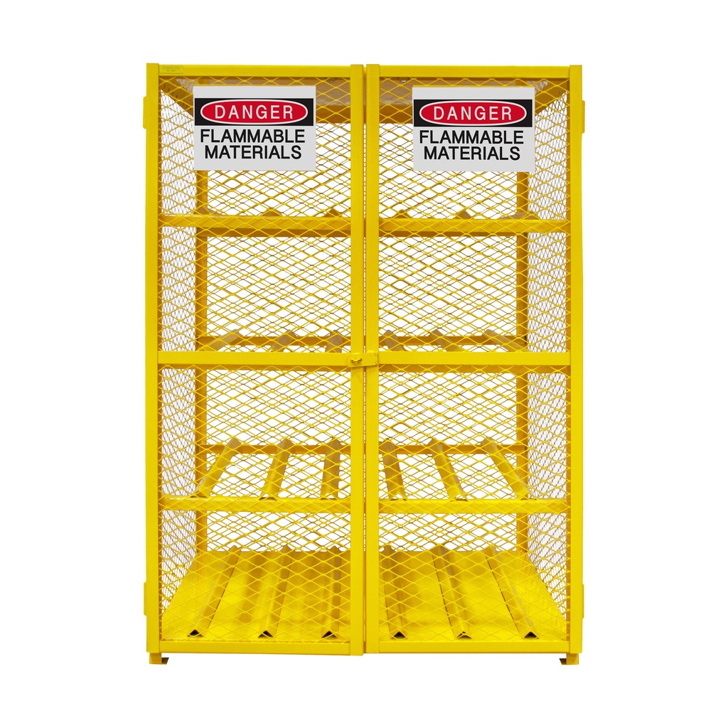 Combo Gas Cylinder Manual Close Cabinet, Capacity of 12