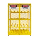 Combo Gas Cylinder Manual Close Cabinet, Capacity of 12