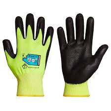 TenActiv Hi-Viz Composite Knit Gloves w/Micropore Nitrile Grip