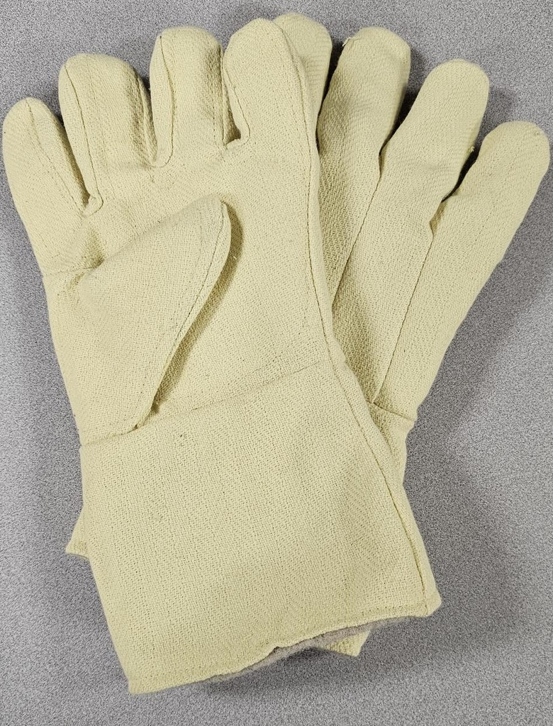 High-Heat Aramid Blend Glove, Single Layer with Aluminized Internal Palm Patch