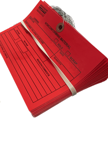 Nonconforming Inspection Tag, Bridgewater Interiors
