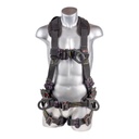 [FP-UFH10732P] 5-Point FBH - Dielectric Arc Flash Rated, Removable Back/Shoulder Pad and Waist Belt, Dorsal D-ring, Front D-ring and 2 Side D-rings, PT Legs