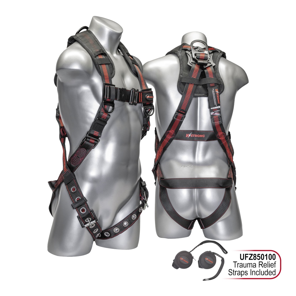 [FP-UFH15201GQ] 5-Point FBH, Back/Shoulder Pad, Enhanced Dorsal D-ring, QC Chest, All Black Fittings, TB Legs