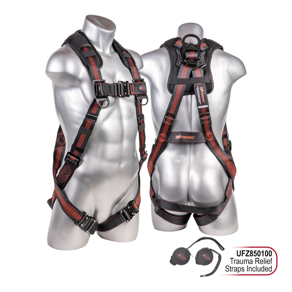 [FP-UFH15201Q] 5-Point FBH, Back/Shoulder Pad, Enhanced Dorsal D-ring, QC Chest, All Black Fittings, QC Legs