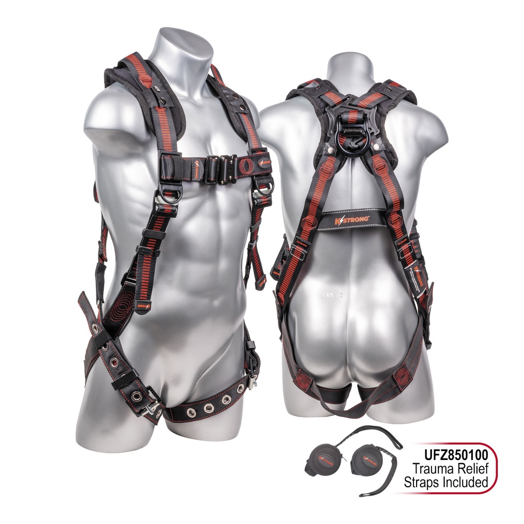 [FP-UFH15203GQ] 5-Point FBH, Removable Back/Shoulder Pad, Spring Torso Adjusters, Enhanced Aluminum Dorsal D-ring Plus, QC Chest, Multi-Flex Feature for Ease of Mobility, TB Legs