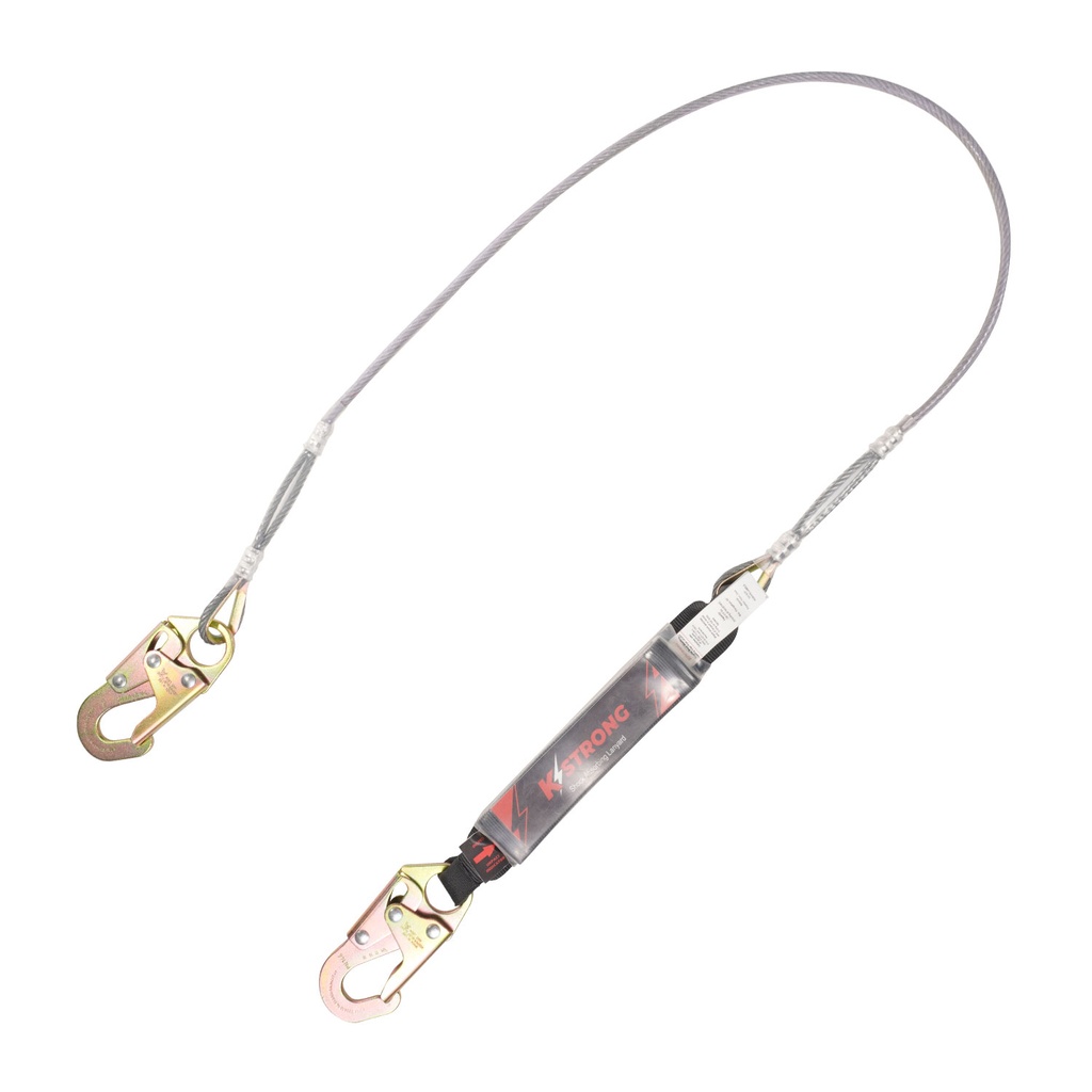 [FP-UFL201601] 6' Clear Pack  SAL Wire Cable Leading Edge (LE) rated with 2 snap hooks