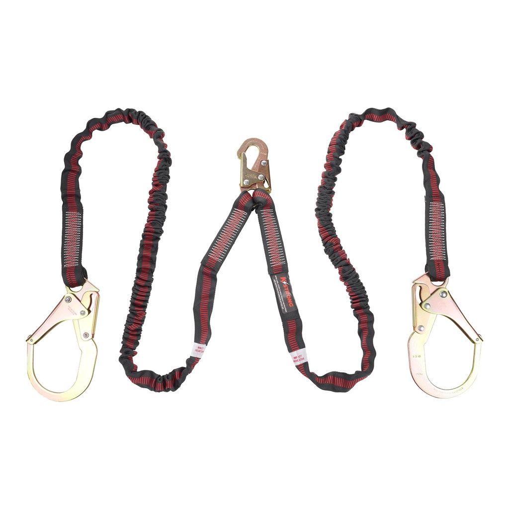 [FP-UFL204131] 6' Internal SAL Twin leg 100% tie-off with (1) snap hook and (2) rebar hooks