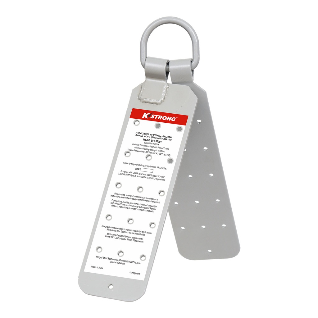 [FP-UFA30001] Hinged reusable steel roof anchor