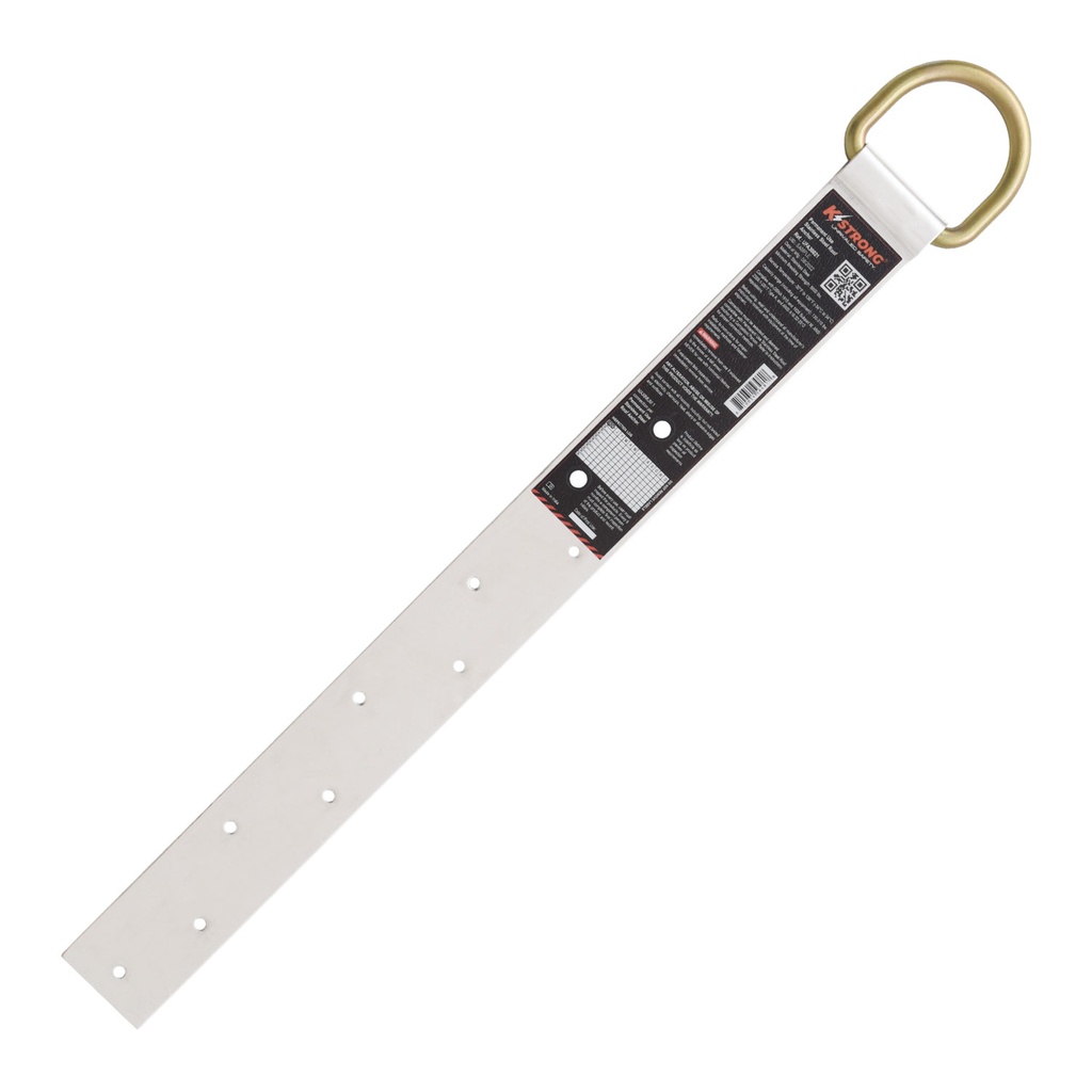 [FP-UFA30021] Permanent Use Stainless Steel 17" Roof Anchor with 1 Forged D-ring