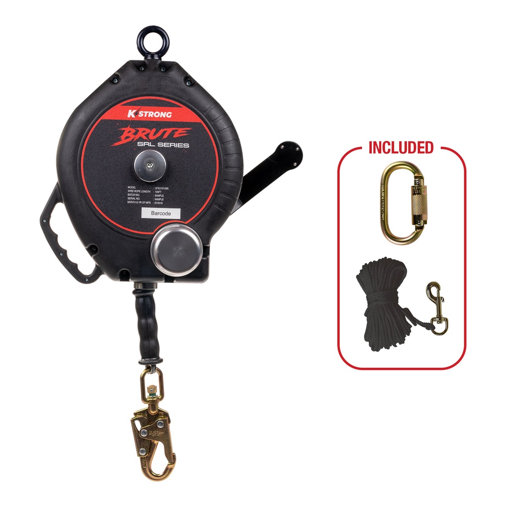 [FP-UFS310100R] 100' Wire Cable 3-Way Rescue Retrieval SRL-R