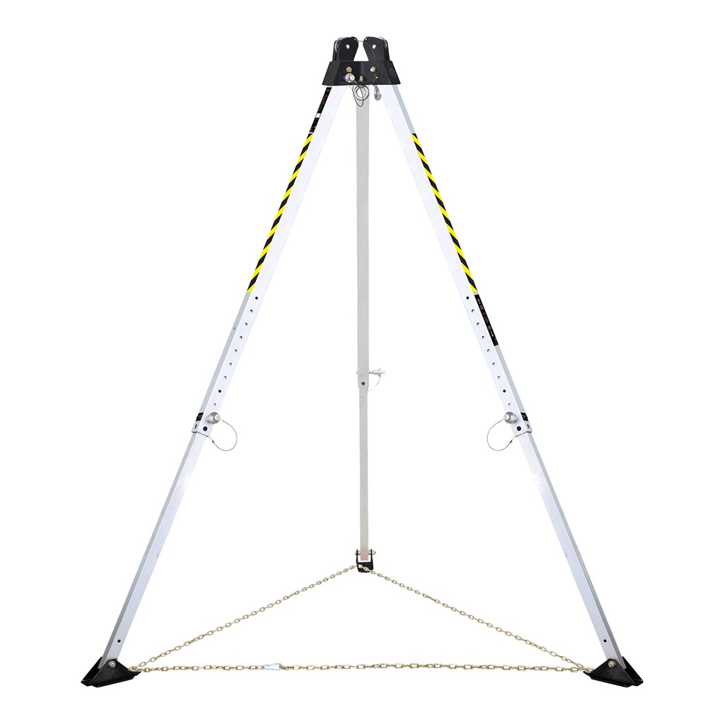 [FP-UFT510010] 10' adjustable tripod with dual built-in pulley assembly and storage bag