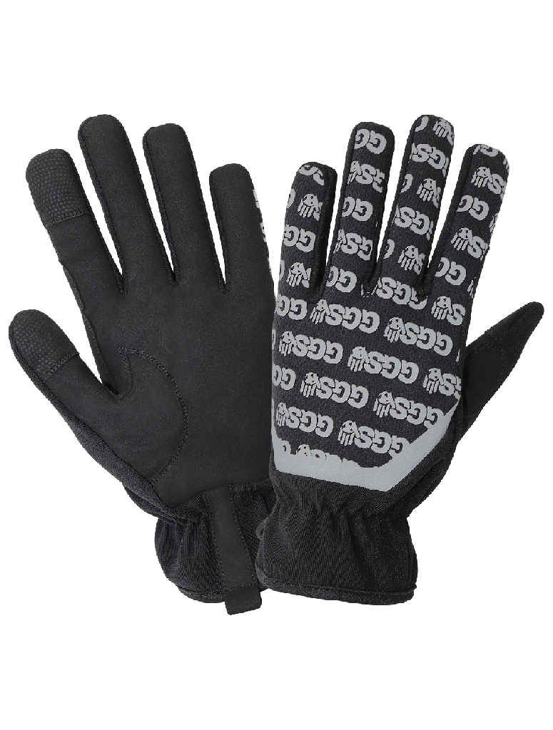 [A-SG3300] Touch Screen Mechanics Gloves with Reflective Printed Back