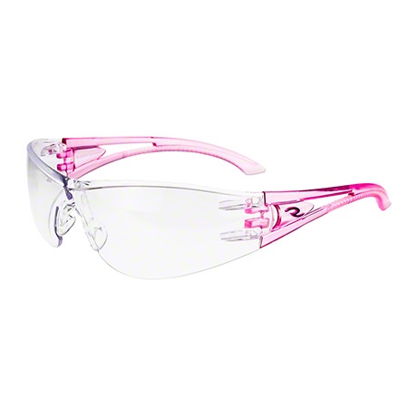 Women's Optima™ Pink Safety Glasses, Clear Lens