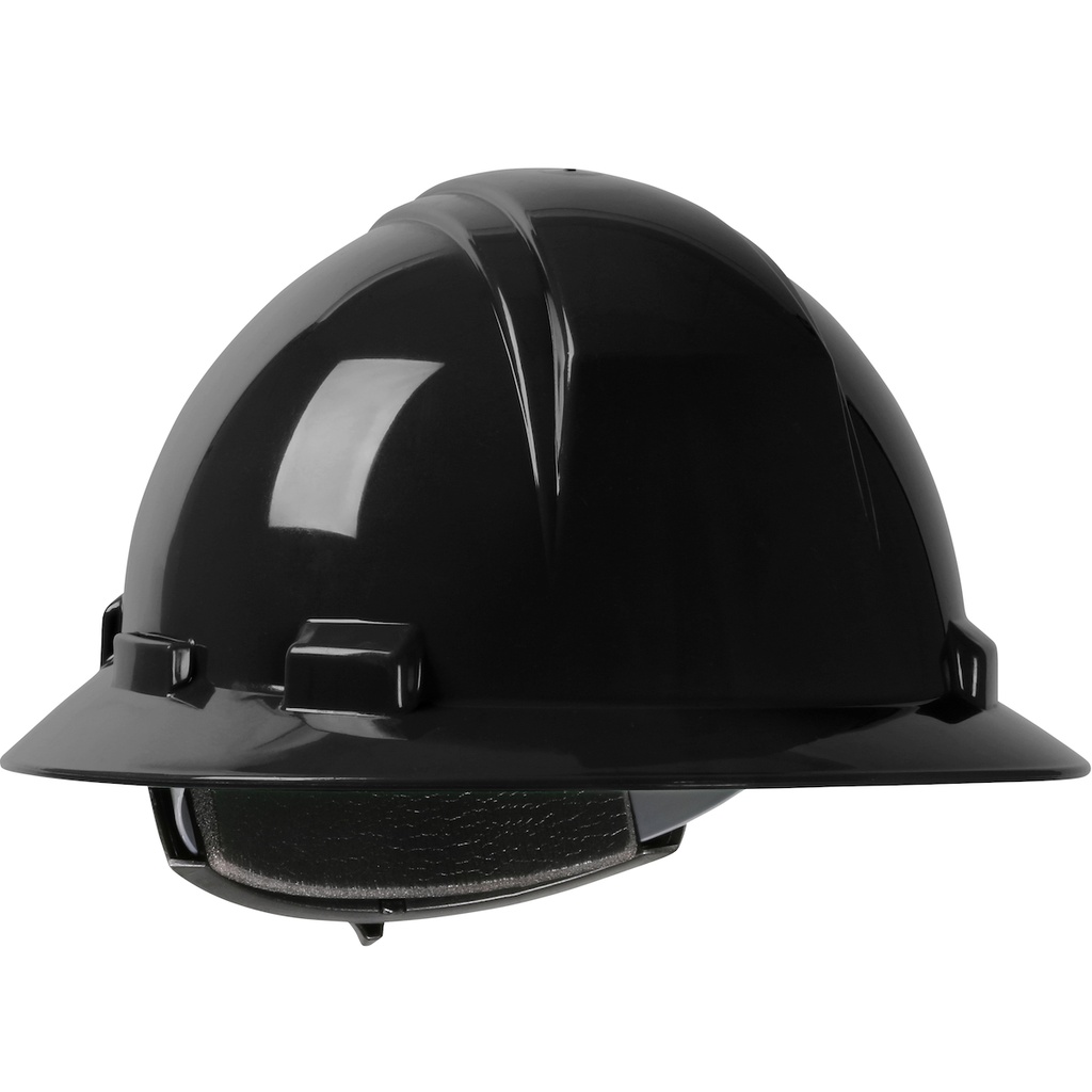 Kilimanjaro™ Full Brim Hard Hat with HDPE Shell, 4-Point Textile Suspension and Wheel Ratchet Adjustment