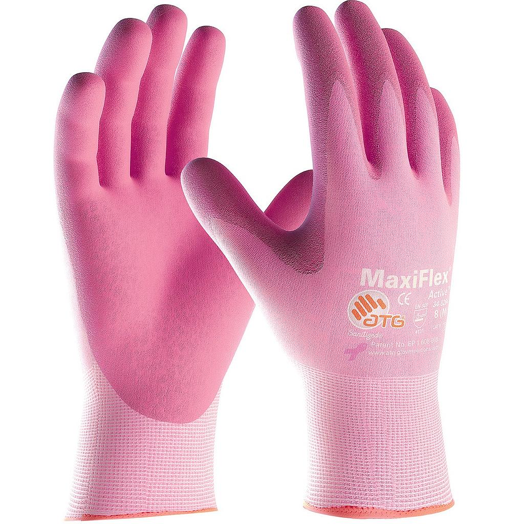 [A-34-8264] MaxiFlex® Active Seamless Knit Nylon Pink Glove