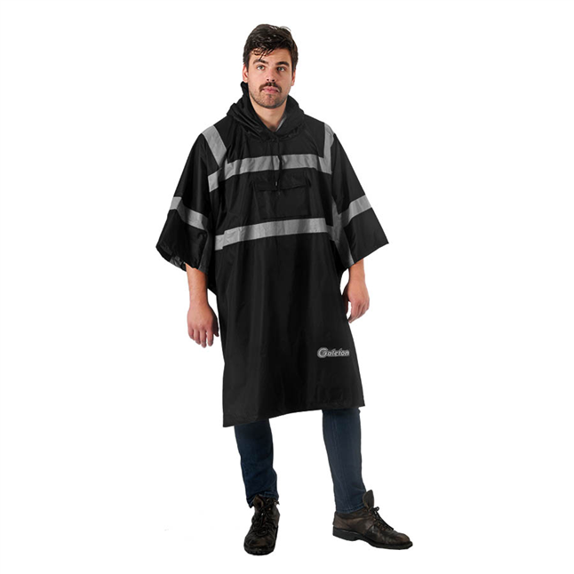 [UF-12946D] Repel Rainwear™ 75 Denier Ripstop Reflective Rain Poncho