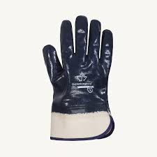 Chemstop Latex Glove 3/4 Dip, Crinkle Grip, Jersey Lined, Safety Cuff