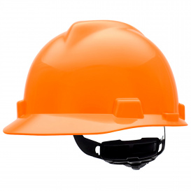 V-Gard Protective Slotted Cap, Orange with Fas-Trac III Suspension, Large