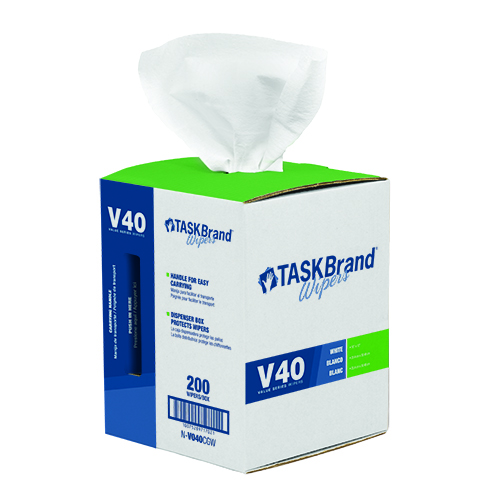 TaskBrand® V40 DRC Centerfeed Roll, 10" X 11" (200 CT/BX)
