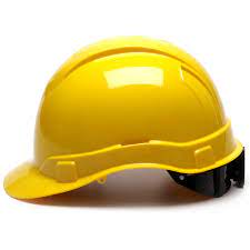 Ridgeline Cap Style Hard Hat - 6-Point Ratchet Suspension - Yellow