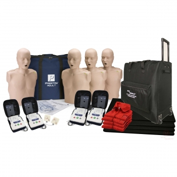 CPR Adult Manikin 4-Pack w/AED UltraTrainers