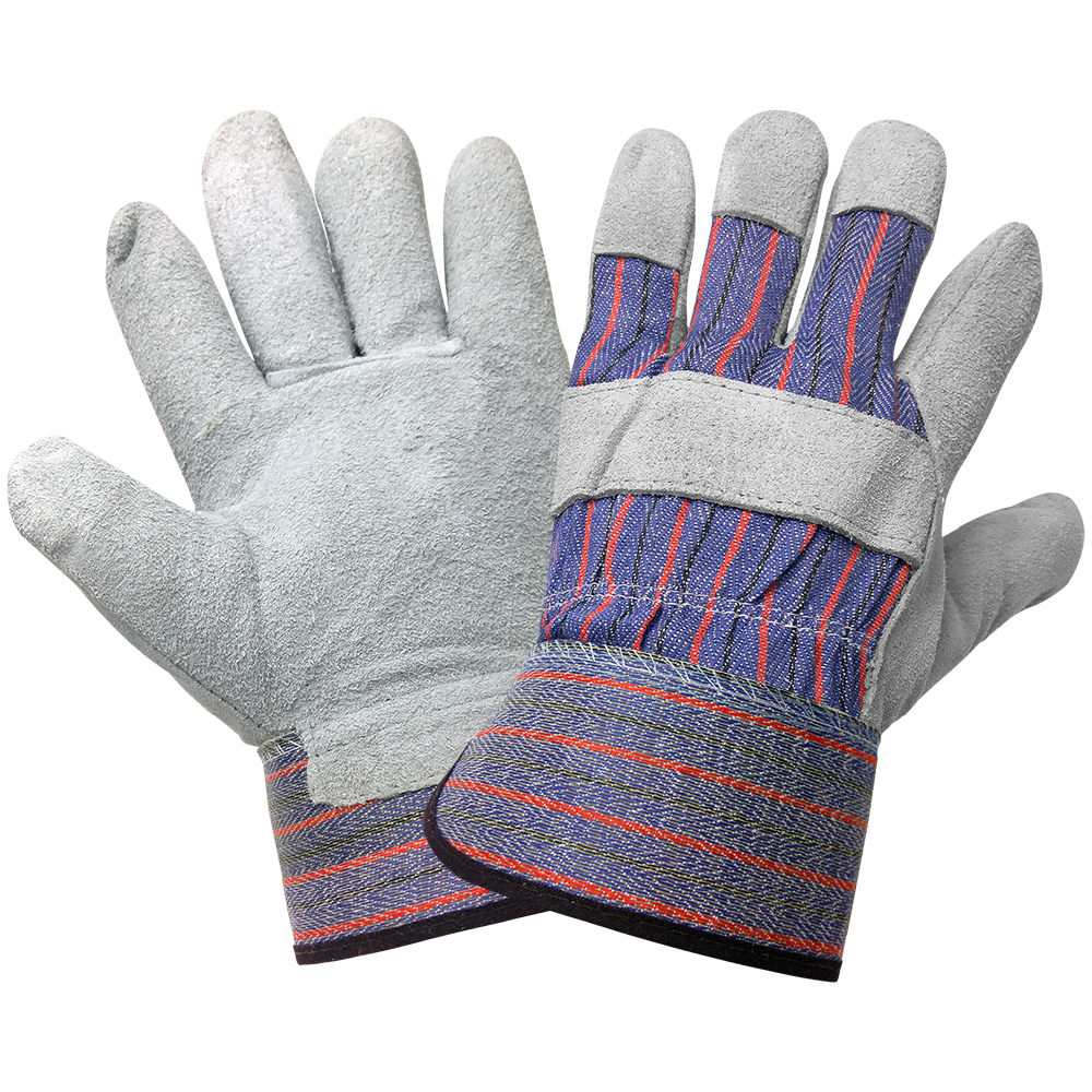 [A-2300] Economy Split Cowhide Leather Palm Gloves