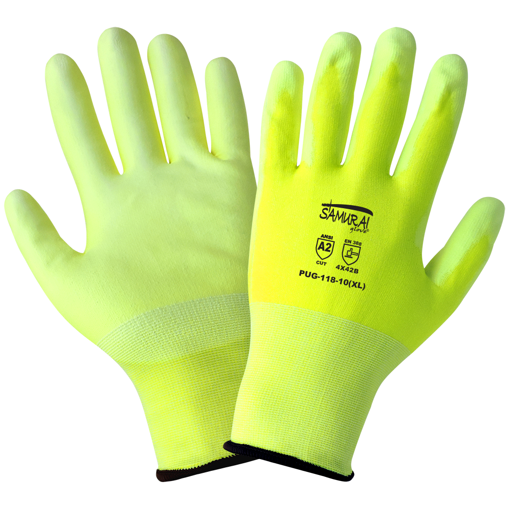 [A-6501-18] Samurai Glove® High Visibility 18-Gauge Tuffalene A2